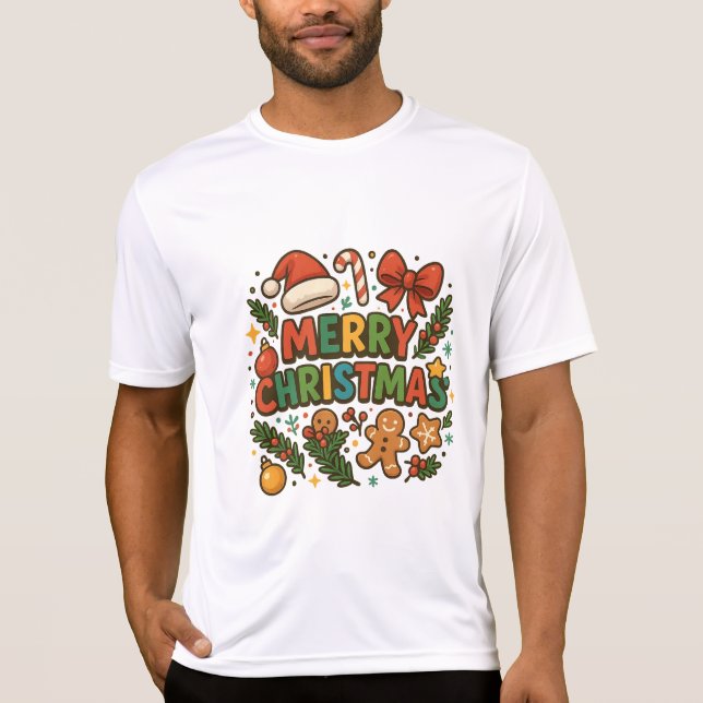 AMITA | Camiseta de fiesta de Navidad feliz (Anverso)