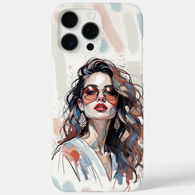 AMITA | Fundas para teléfono de mujer con arte de  (Reverso )