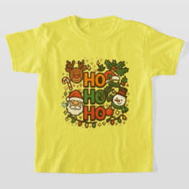 AMITA | HO HO HO Camiseta de tripulación navideña