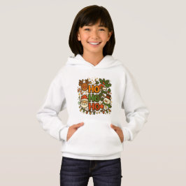 AMITA | HO HO HO Camiseta de tripulación navideña