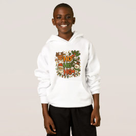 AMITA | HO HO HO Camiseta de tripulación navideña