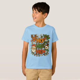 AMITA | HO HO HO Camiseta de tripulación navideña