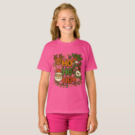 AMITA | HO HO HO Camiseta de tripulación navideña