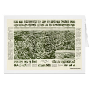Amityville, mapa panorámico de NY - 1925