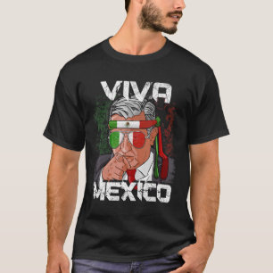 AMLO Viva México Dia De Independencia Camiseta Gif