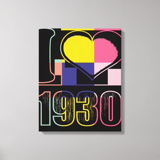 Amo 1930 - Arte pop Lienzo Envuelto (Anverso)