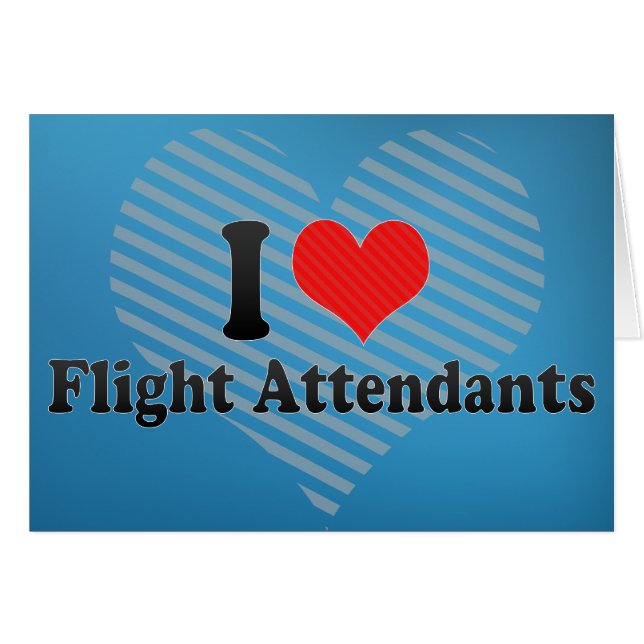 Amo a asistentes de vuelo (Anverso (Horizontal))
