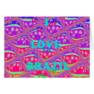 Amo a Brasil. Hermosos colores tradicionales de Sa