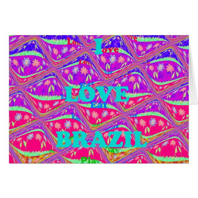 Amo a Brasil. Hermosos colores tradicionales de Sa (Anverso (Horizontal))