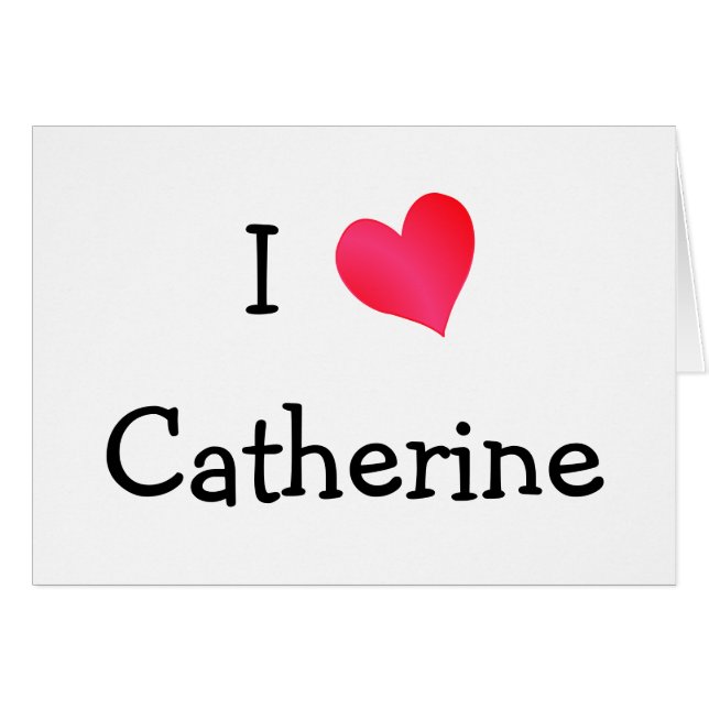 Amo a Catherine (Anverso (Horizontal))