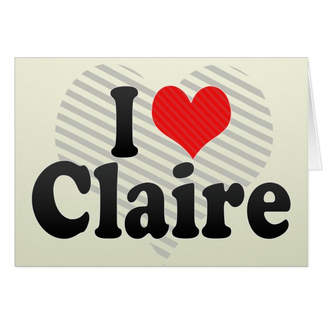Amo a Claire (Anverso (Horizontal))