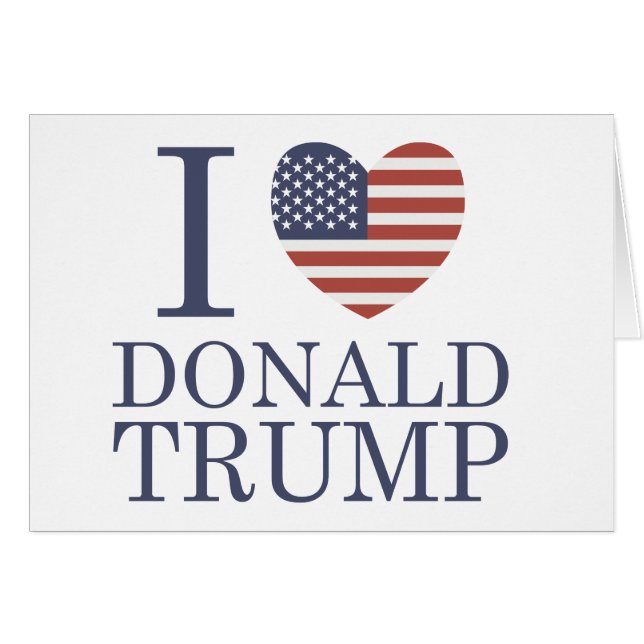 Amo a Donald Trump (Anverso (Horizontal))