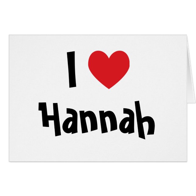 Amo A Hannah (Anverso (Horizontal))