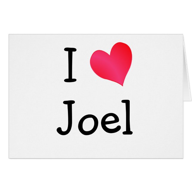 Amo a Joel (Anverso (Horizontal))