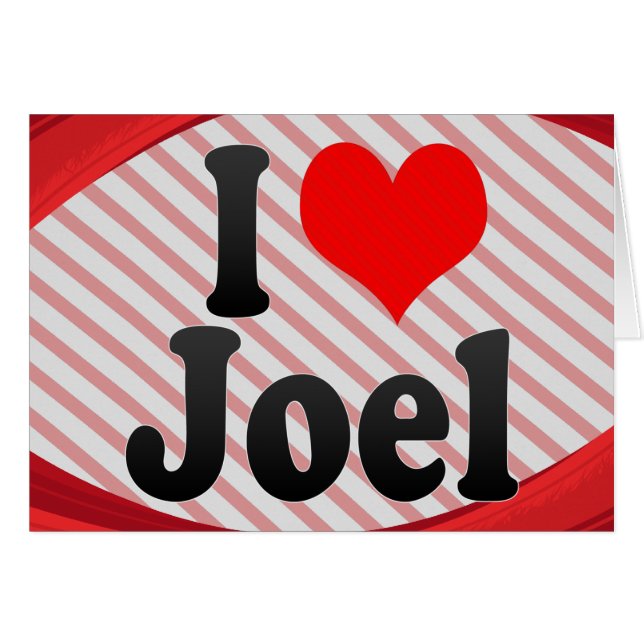 Amo a Joel (Anverso (Horizontal))