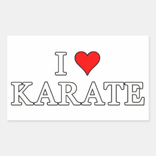 Amo a Karate Pegatina