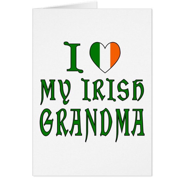 Amo a la abuela irlandesa (Frente)