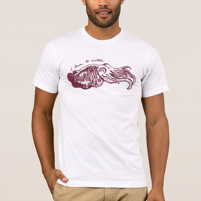 Amo a la camiseta de la sepia (Anverso)