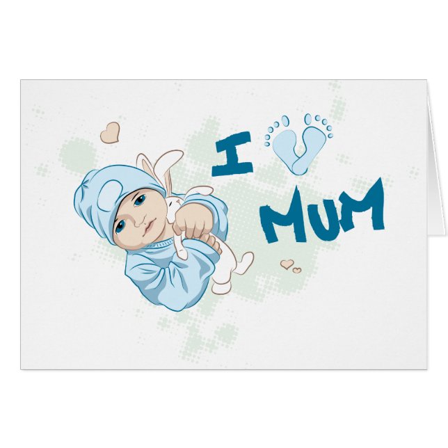 Amo a la mamá - muchacho (Anverso (Horizontal))