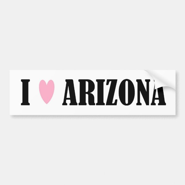AMO A LA PEGATINA PARA EL PARACHOQUES DE ARIZONA (Frente)