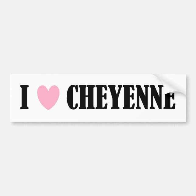 AMO A LA PEGATINA PARA EL PARACHOQUES DE CHEYENNE (Frente)