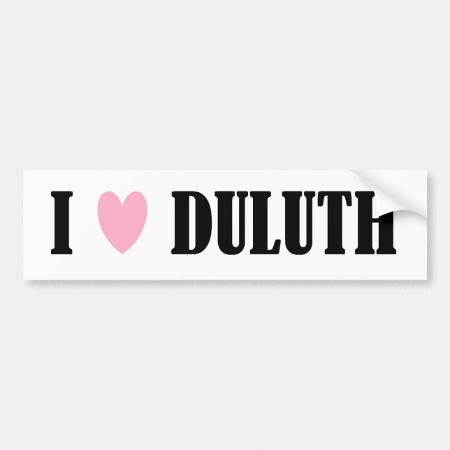 AMO A LA PEGATINA PARA EL PARACHOQUES DE DULUTH (Frente)
