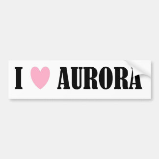 AMO A LA PEGATINA PARA EL PARACHOQUES DE LA AURORA
