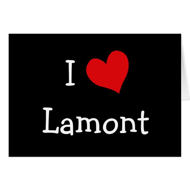 Amo a Lamont (Anverso (Horizontal))