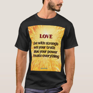 Amo a las camisetas de los hombres Inspiradores