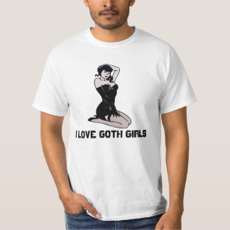 Amo a las chicas góticas, camisetas