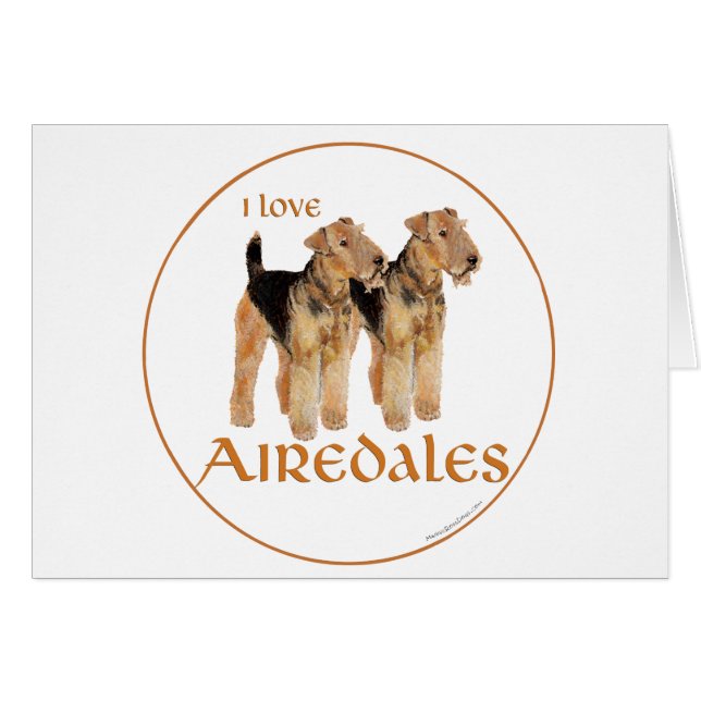 Amo a los Airedales (Anverso (Horizontal))