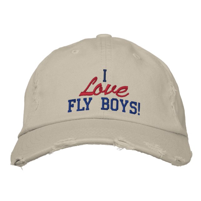 ¡Amo A Los Chicos Moscas! Gorra de la Fuerza Aérea (Anverso)