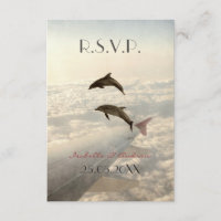 Amo a los delfines - boda RSVP