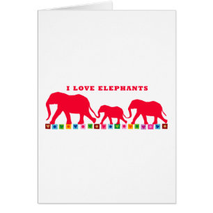 Amo a los elefantes (rojo)