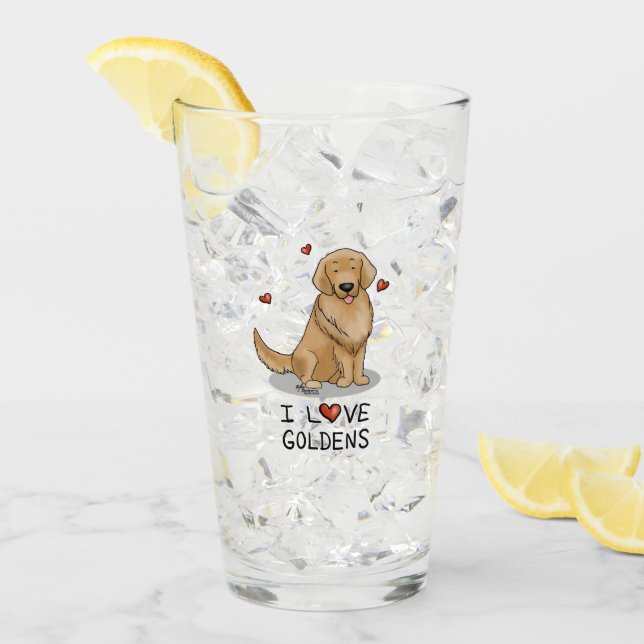 Amo a los Goldens Me Encanta El Cuto De Los Testig (Anverso (hielo))