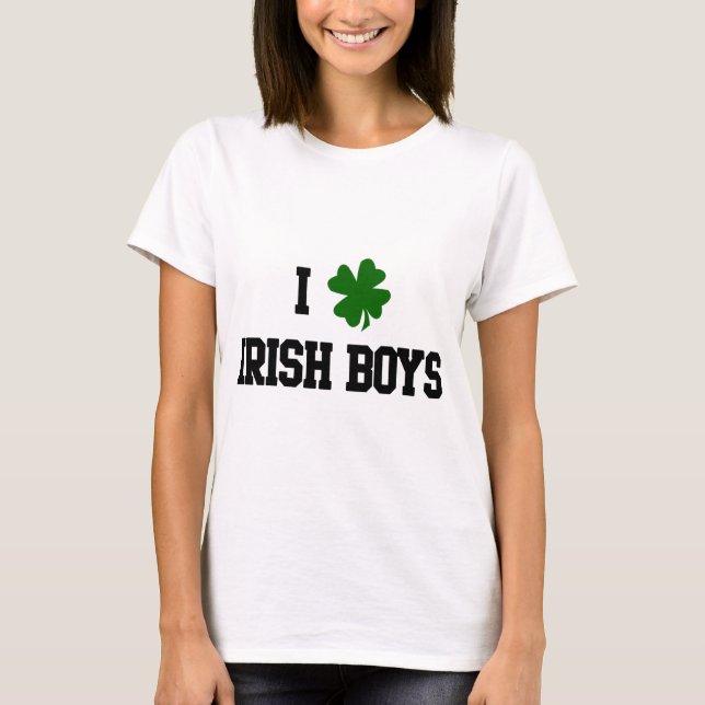 Amo a los muchachos irlandeses, camiseta verde del (Anverso)