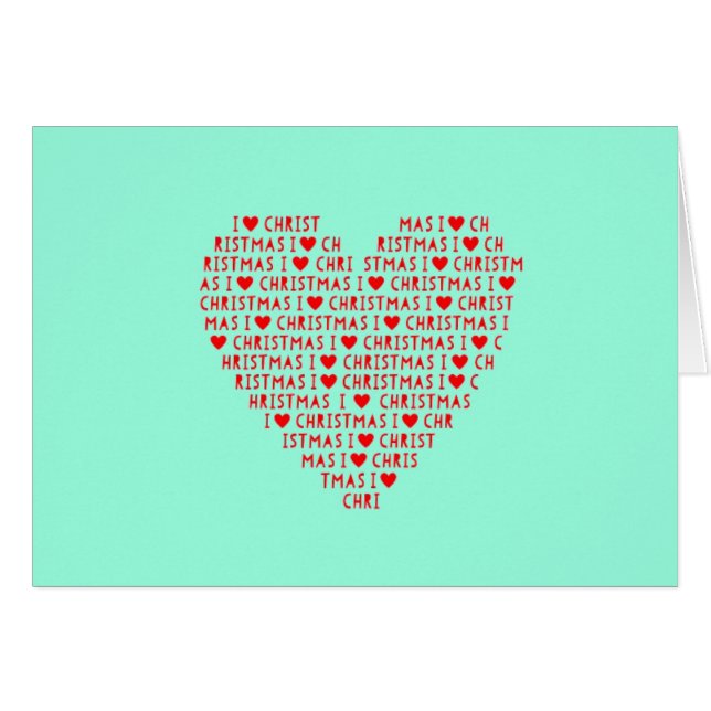 Amo a los Navidades de Cristo Viernes texto del co (Anverso (Horizontal))