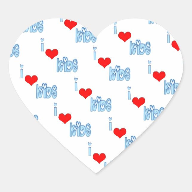 Amo a los Pegatinas de los niños (Anverso)