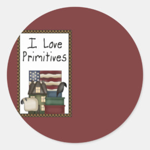 Amo a los pegatinas de los primitivos
