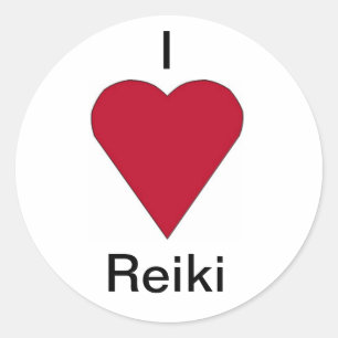 Amo a los pegatinas de Reiki