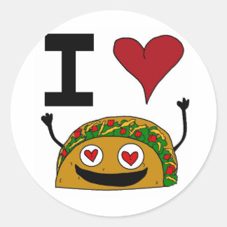 Amo a los Pegatinas del Taco