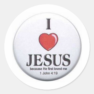 Amo a los Pegatinas Jesús