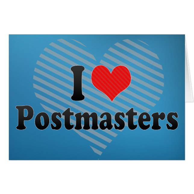 Amo a los postmasters (Anverso (Horizontal))