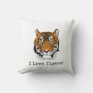 ¡Amo A Los Tigres! Cojín decorativo hermoso