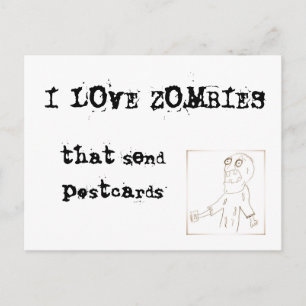 Amo a los zombis que envían las postales