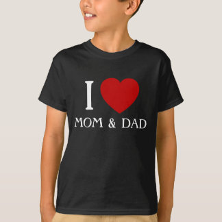 Amo a Mamá y Papá | Camisetas para Niños y Bebés