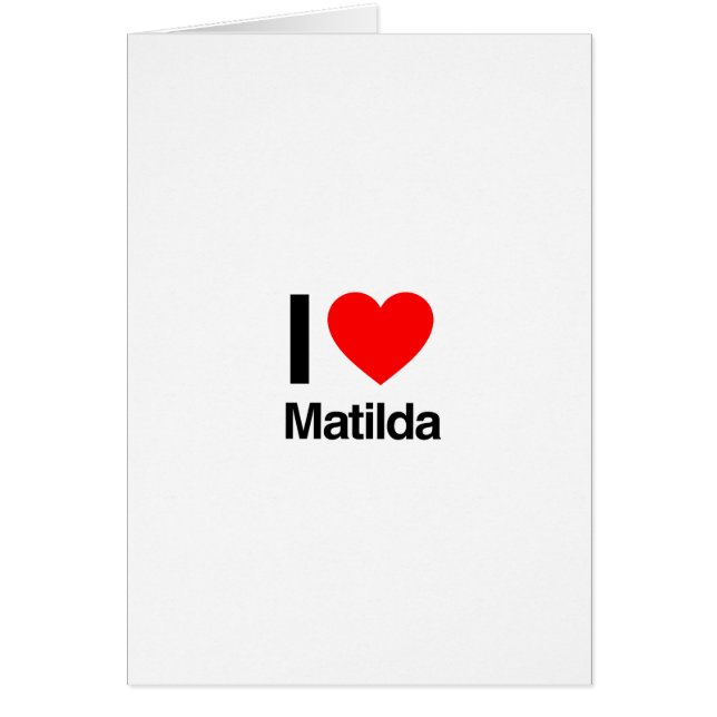 amo a matilda (Frente)
