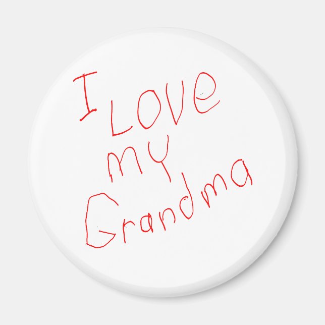 ¡Amo A Mi Abuela! Imán (Frente)