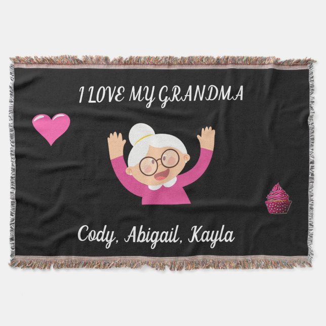 "Amo a mi abuela" lanza manta con nombres de niños (Anverso)