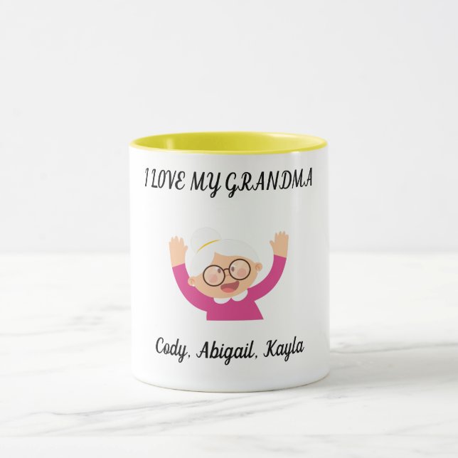 "Amo a mi abuela" taza de café con dos tonadas. Ta (Centro)